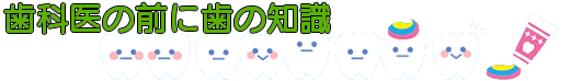 歯科医の前に歯の知識